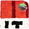 Jay Franco Bluey Kids Bath Rug – Soft, Non-Slip, Machine Washable, Blue Bathroom Mat 20 x 30(Red – Minecraft)