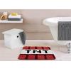 Jay Franco Bluey Kids Bath Rug – Soft, Non-Slip, Machine Washable, Blue Bathroom Mat 20 x 30(Red – Minecraft)