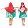 Jay Franco Bluey Piggyback Bath/Pool/Beach Hooded Poncho – Super Soft & Absorbent Cotton Towel, Measures 22 x 22 Inches (Official Bluey Product)(Ariel)