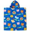Jay Franco Bluey Piggyback Bath/Pool/Beach Hooded Poncho – Super Soft & Absorbent Cotton Towel, Measures 22 x 22 Inches (Official Bluey Product)(Blue – Cocomelon)