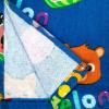 Jay Franco Bluey Piggyback Bath/Pool/Beach Hooded Poncho – Super Soft & Absorbent Cotton Towel, Measures 22 x 22 Inches (Official Bluey Product)(Blue – Cocomelon)