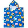 Jay Franco Bluey Piggyback Bath/Pool/Beach Hooded Poncho – Super Soft & Absorbent Cotton Towel, Measures 22 x 22 Inches (Official Bluey Product)(Blue – Cocomelon)