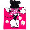 Jay Franco Bluey Piggyback Bath/Pool/Beach Hooded Poncho – Super Soft & Absorbent Cotton Towel, Measures 22 x 22 Inches (Official Bluey Product)(Pink – Minnie Mouse)