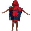 Jay Franco Bluey Piggyback Bath/Pool/Beach Hooded Poncho – Super Soft & Absorbent Cotton Towel, Measures 22 x 22 Inches (Official Bluey Product)(Spiderman Classic)