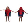 Jay Franco Bluey Piggyback Bath/Pool/Beach Hooded Poncho – Super Soft & Absorbent Cotton Towel, Measures 22 x 22 Inches (Official Bluey Product)(Spiderman Classic)