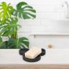 Jay Franco Bluey Soap Dish – Blue Resin Sponge Holder/Bar Soap Holder – Kids Bathroom Tray(Black – Mickey Mouse)