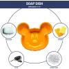 Jay Franco Bluey Soap Dish – Blue Resin Sponge Holder/Bar Soap Holder – Kids Bathroom Tray(Orange – Mickey Mouse)