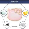 Jay Franco Bluey Soap Dish – Blue Resin Sponge Holder/Bar Soap Holder – Kids Bathroom Tray(Pink – Hello Kitty)