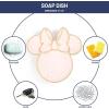 Jay Franco Bluey Soap Dish – Blue Resin Sponge Holder/Bar Soap Holder – Kids Bathroom Tray(Pink – Minnie Mouse)