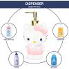 Jay Franco Bluey Soap Dispenser – Blue Kids Bathroom Accessory – Resin Lotion Pump(Pink – Hello Kitty)