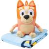 Jay Franco Bluey & Friends Bath Towel & Bath Buddy Set – Kids Bathtub Accessories – Includes 25 x 50 Inch Microfiber Towel & 13 Inch Bluey Water Play Buddy(Blue – Bingo)