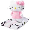 Jay Franco Bluey & Friends Bath Towel & Bath Buddy Set – Kids Bathtub Accessories – Includes 25 x 50 Inch Microfiber Towel & 13 Inch Bluey Water Play Buddy(Pink – Hello Kitty)