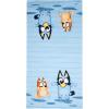 Jay Franco Bluey & Friends Bath Towel & Bath Buddy Set – Kids Bathtub Accessories – Includes 25 x 50 Inch Microfiber Towel & 13 Inch Bluey Water Play Buddy(Blue – Bingo)