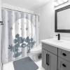 Jay Franco Bluey and Bingo Fabric Shower Curtain – Kids Teal Bathroom Décor(Gray – Mickey & Minnie)