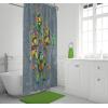 Jay Franco Bluey and Bingo Fabric Shower Curtain – Kids Teal Bathroom Décor(Grey – Tmnt)