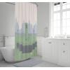 Jay Franco Bluey and Bingo Fabric Shower Curtain – Kids Teal Bathroom Décor(Multi – Minecraft)