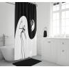 Jay Franco Bluey and Bingo Fabric Shower Curtain – Kids Teal Bathroom Décor(Multi – Nightmare Before Christmas)