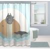 Jay Franco Bluey and Bingo Fabric Shower Curtain – Kids Teal Bathroom Décor(Multi – Star Wars)