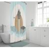 Jay Franco Bluey and Bingo Fabric Shower Curtain – Kids Teal Bathroom Décor(Multi – Star Wars)