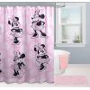 Jay Franco Bluey and Bingo Fabric Shower Curtain – Kids Teal Bathroom Décor(Pink – Minnie Mouse)