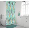 Jay Franco Bluey and Bingo Fabric Shower Curtain – Kids Teal Bathroom Décor(Teal – Bluey)