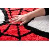 Jay Franco Disney Lilo and Stitch Plush Blue Fluffy Accent Rug – 4 x 2 ft Area Rug for Kids Bedroom or Living Room Decor(Red – Spiderman)
