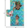 Jay Franco Kids Hooded Towel – 22″ x 51″ Super Soft Bath Wrap with 3D Hood, Beach, Pool & Travel, Official Licensed Product, Blue – Bluey(Bath/Wash Set)