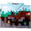 Jay Franco Kids Hooded Towel – 22″ x 51″ Super Soft Bath Wrap with 3D Hood, Beach, Pool & Travel, Official Licensed Product, Blue – Bluey(Blue – Minecraft)