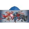 Jay Franco Kids Hooded Towel – 22″ x 51″ Super Soft Bath Wrap with 3D Hood, Beach, Pool & Travel, Official Licensed Product, Blue – Bluey(Gray – Avengers)