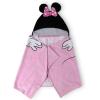 Jay Franco Kids Hooded Towel – 22″ x 51″ Super Soft Bath Wrap with 3D Hood, Beach, Pool & Travel, Official Licensed Product, Blue – Bluey(Multi – Minnie Mouse)