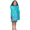 Jay Franco Kids Hooded Towel – 22″ x 51″ Super Soft Bath Wrap with 3D Hood, Beach, Pool & Travel, Official Licensed Product, Blue – Bluey(Teal – Little Mermaid)