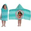 Jay Franco Kids Hooded Towel – 22″ x 51″ Super Soft Bath Wrap with 3D Hood, Beach, Pool & Travel, Official Licensed Product, Blue – Bluey(Teal – Moana)