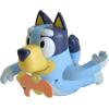 TOMY Toomies Bluey Pull and Go Canoe – Pull String Helps Bluey Paddle Through Water – Includes Bingo Bath Toy Pourer – Bluey Toys for Bath – Ages 18 Months and Up(Swimming Bluey)
