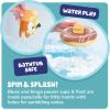 TOMY Toomies Bluey Pull and Go Canoe – Pull String Helps Bluey Paddle Through Water – Includes Bingo Bath Toy Pourer – Bluey Toys for Bath – Ages 18 Months and Up(Splash& Float Combo)