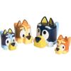 TOMY Toomies Bluey Pull and Go Canoe – Pull String Helps Bluey Paddle Through Water – Includes Bingo Bath Toy Pourer – Bluey Toys for Bath – Ages 18 Months and Up(Family Pourers)
