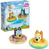 TOMY Toomies Bluey Pull and Go Canoe – Pull String Helps Bluey Paddle Through Water – Includes Bingo Bath Toy Pourer – Bluey Toys for Bath – Ages 18 Months and Up(Splash& Float Combo)