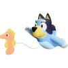 TOMY Toomies Bluey Pull and Go Canoe – Pull String Helps Bluey Paddle Through Water – Includes Bingo Bath Toy Pourer – Bluey Toys for Bath – Ages 18 Months and Up(Swimming Bluey)