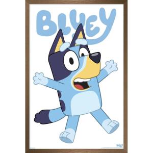 Bluey – Bluey Feature Series Wall Poster, 19L” x 13W”, Premium Unframed Version(Bronze Framed Version)