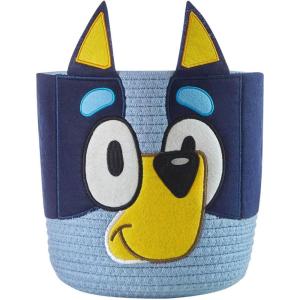 Bluey Figural Rope Storage Basket,10″ H x 10″ W, Decorative and Functional Organizer for Kids Room or Nursery(Bluey)