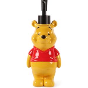 Jay Franco Bluey Soap Dispenser – Blue Kids Bathroom Accessory – Resin Lotion Pump(Yellow – Winnie the Pooh)