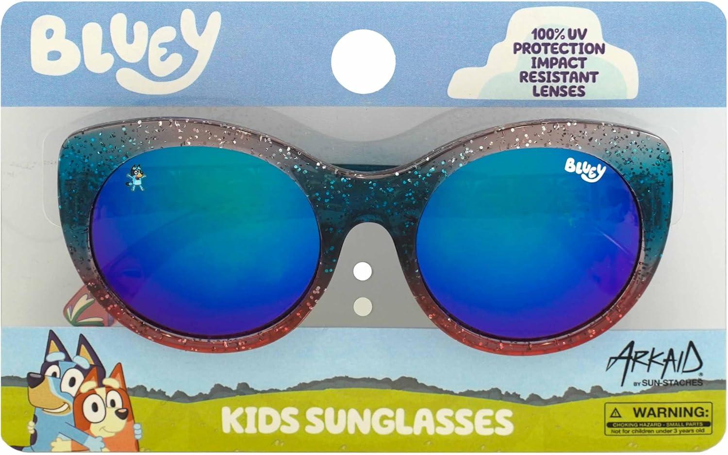 imageARKAID BLUEY Sunglasses for Girls and Boys Safe UV 400 One Size Fits Most KidsBluey Cat Eye