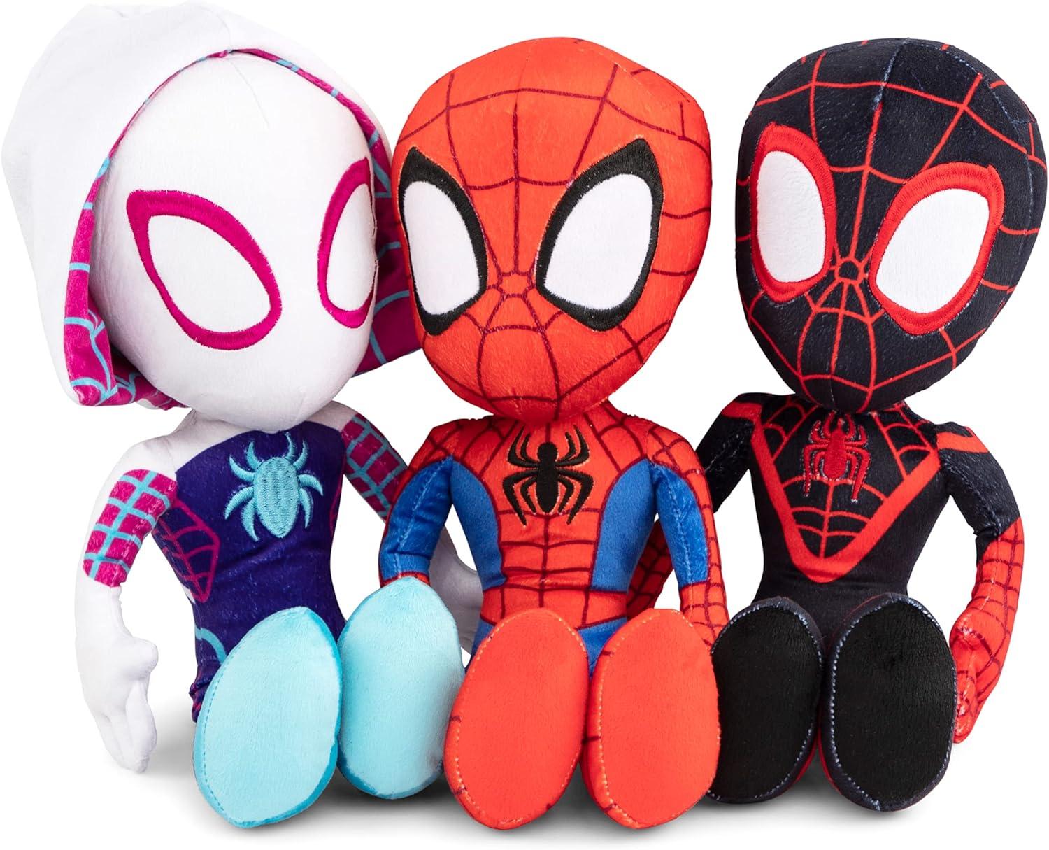 imageBluey amp Bingo Plush Pillow Buddy Set Super Soft Character Pillows Polyester Microfiber 12 inchesRed Spiderman
