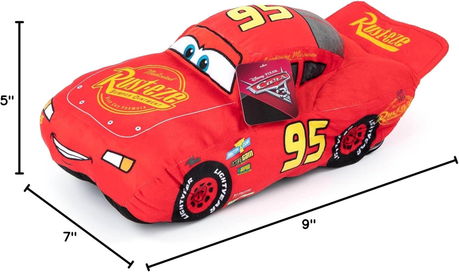 imageJay Franco Bingo Mini Plush Pillow Buddy Super Soft Bluey Character Pillow Polyester Microfiber 11 InchesE Lightning Mcqueen