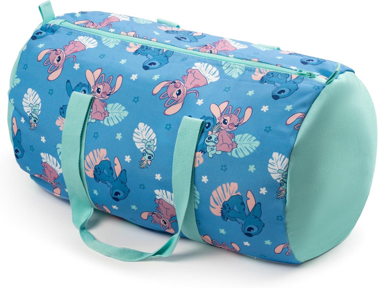 imageJay Franco Bluey Twin Size Comforter Set 4 Piece Bedding Includes Sheet Set Pillow Covers amp Bonus Duffle Bag Super Soft Kids Bedding with Bingo Muffin Coco amp SnickersBlue Stitch