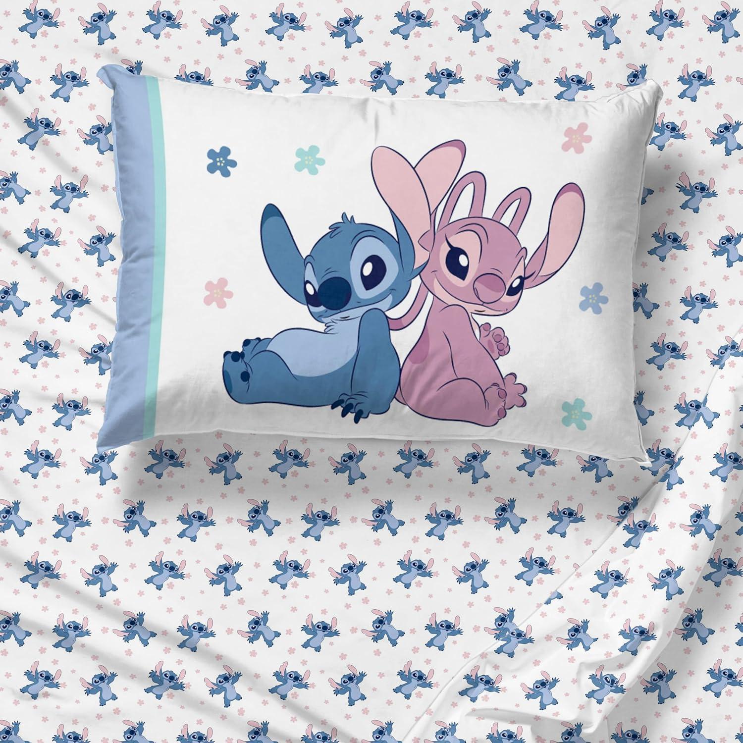 imageJay Franco Bluey Twin Size Comforter Set 4 Piece Bedding Includes Sheet Set Pillow Covers amp Bonus Duffle Bag Super Soft Kids Bedding with Bingo Muffin Coco amp SnickersBlue Stitch