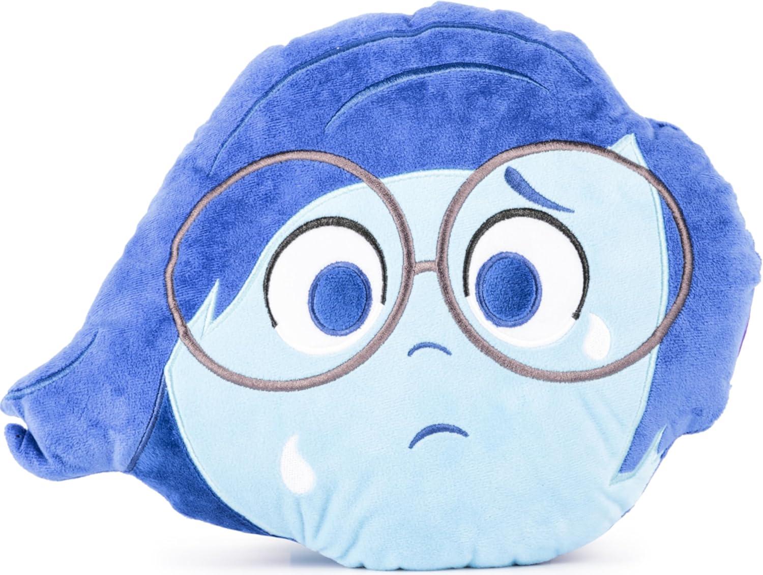 imageJay Franco Bluey amp Bingo Nogginz Set 40 x 50 Inch Lightweight Travel Throw Blanket amp Pillow Kids Super Soft 2 Piece Bedding SetBlack Sadness