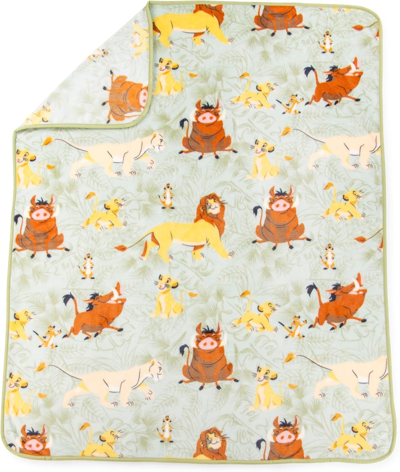 imageJay Franco Bluey amp Bingo Nogginz Set 40 x 50 Inch Lightweight Travel Throw Blanket amp Pillow Kids Super Soft 2 Piece Bedding SetGreen Simba