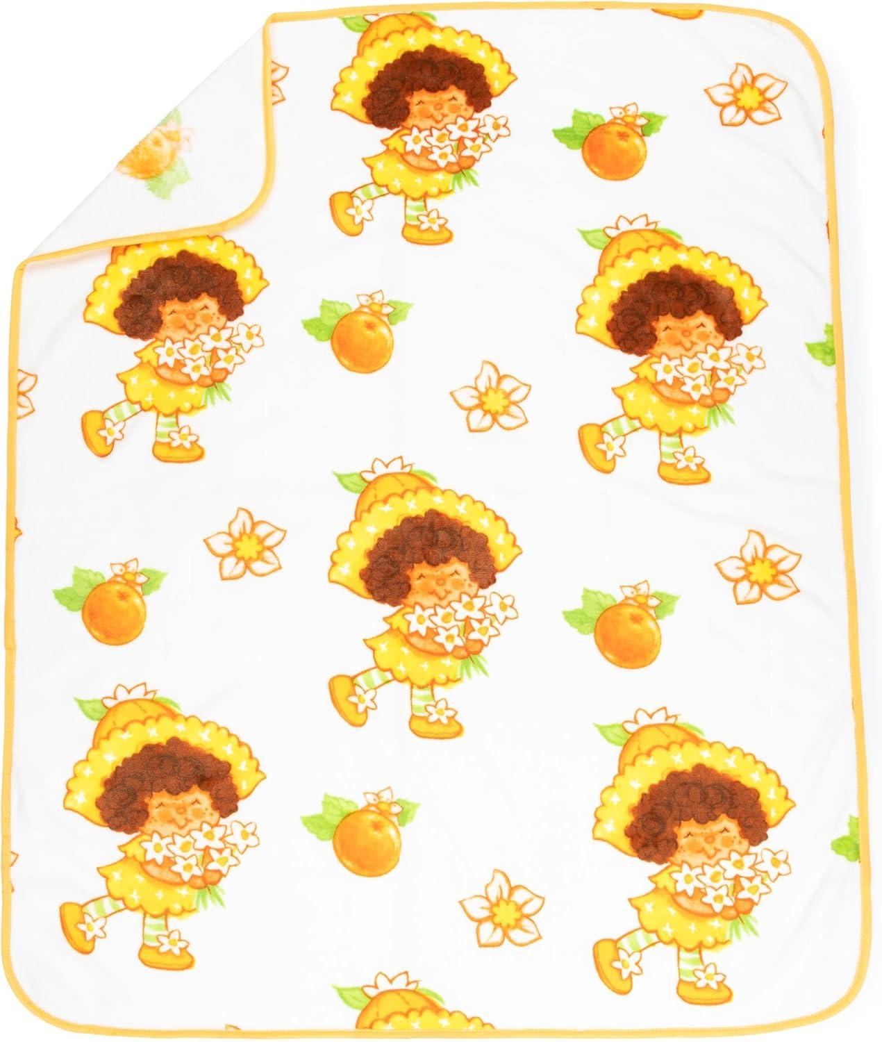 imageJay Franco Bluey amp Bingo Nogginz Set 40 x 50 Inch Lightweight Travel Throw Blanket amp Pillow Kids Super Soft 2 Piece Bedding SetWhite Orange Blossom