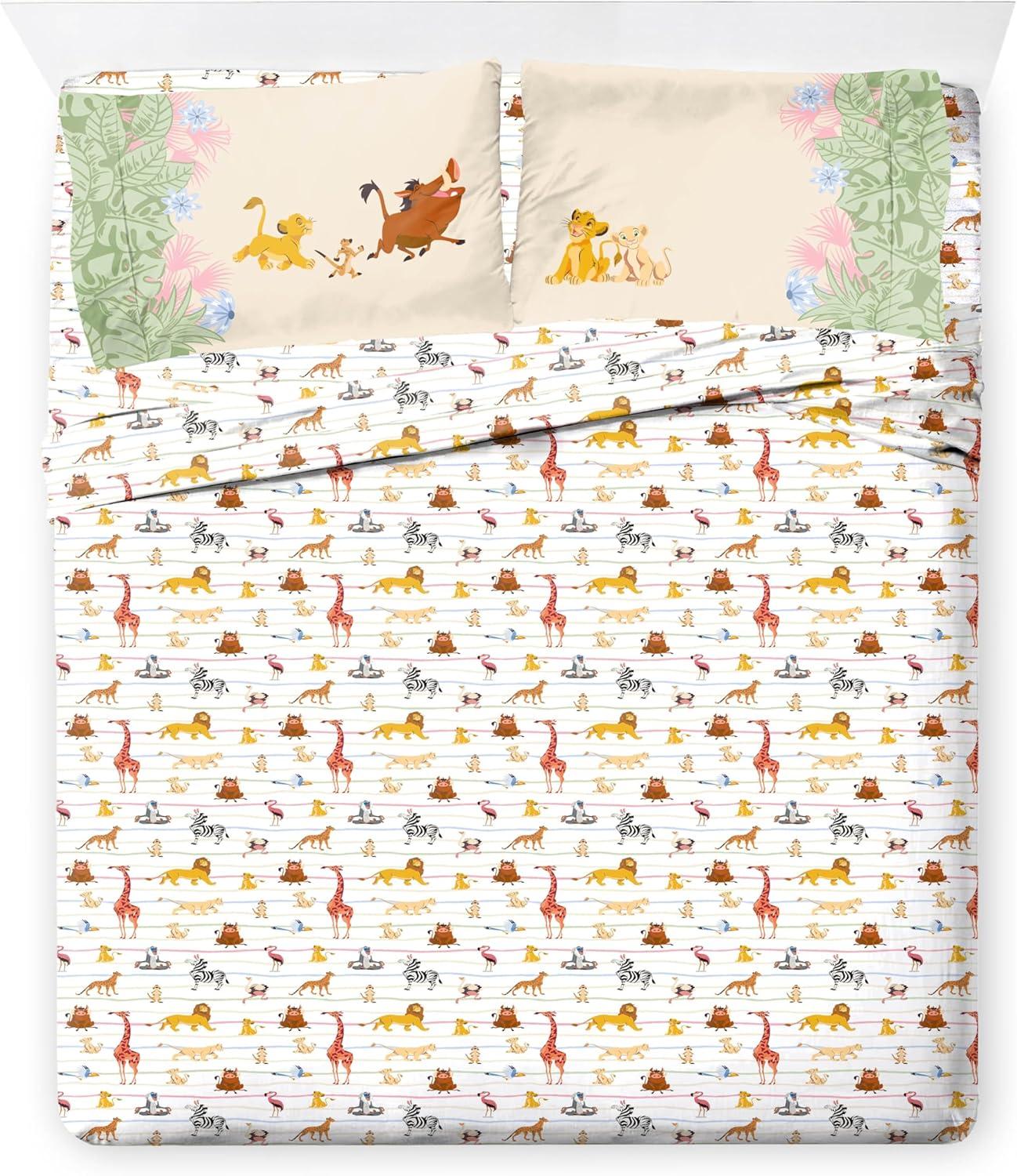 imageJay Franco Kids Comforter Set Includes Sheets and Pillow Covers Soft and Cozy Bed Set for Stylish Room Decor Beige Harry Potter 5 Piece Twin Size BeddingMulti Lion King
