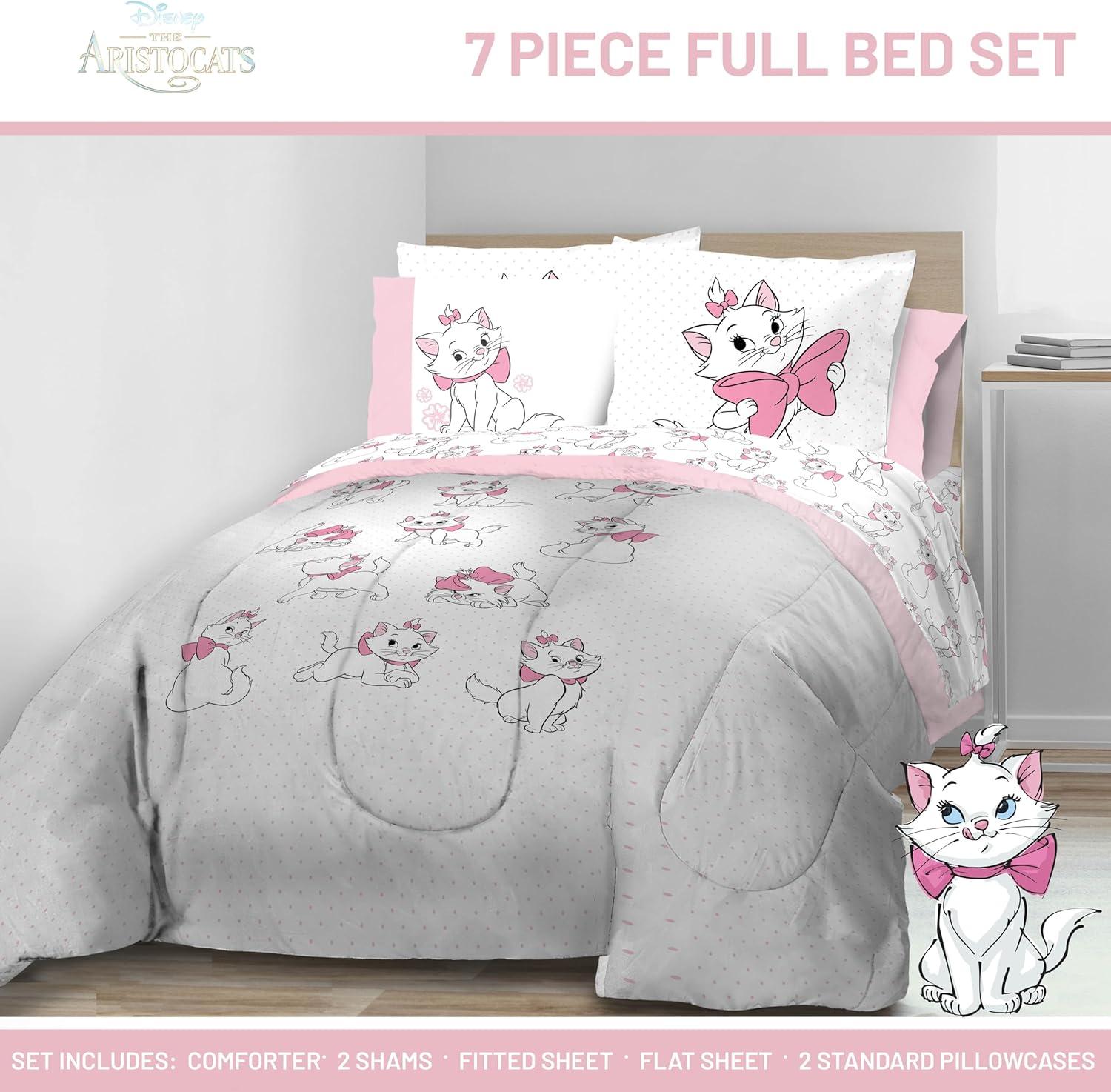 imageJay Franco Kids Comforter Set Includes Sheets and Pillow Covers Soft and Cozy Bed Set for Stylish Room Decor Beige Harry Potter 5 Piece Twin Size BeddingWhite Aristocats